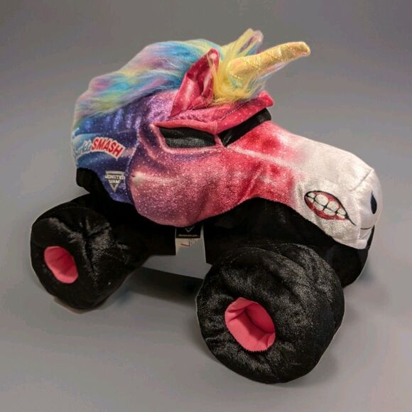 Monster Jam Sparkle Smash Unicorn Plush Truck Stuffed Toy 12" Feld 2023 - Picture 1 of 10